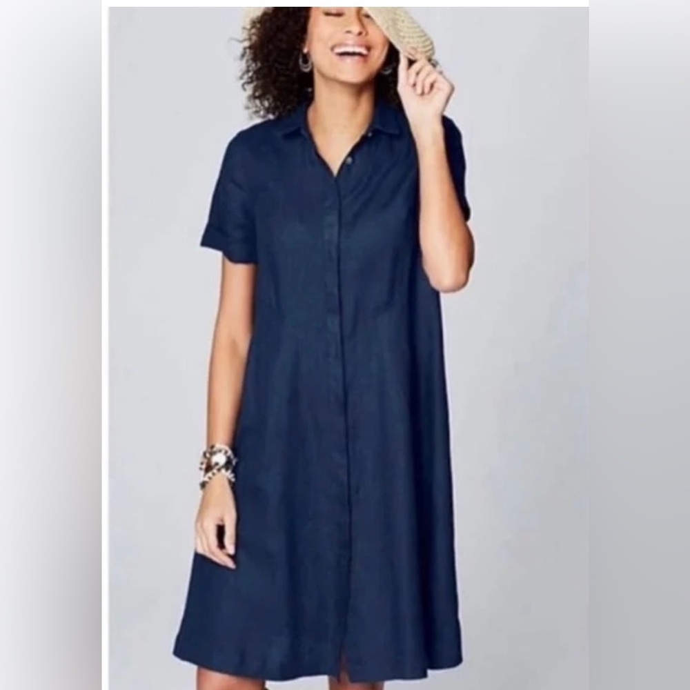 J Jill 100% Linen Dress